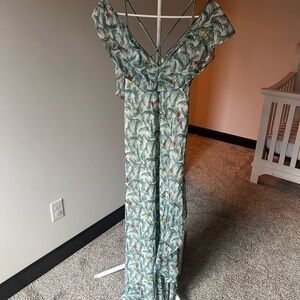 Chelsea and Violet Tropical Print Maxi Dress